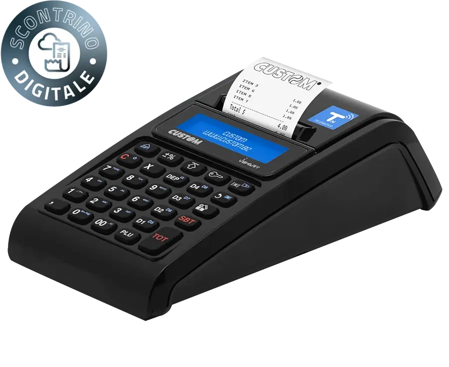 Custom J Smart RT, registratori telematici — immagine del dispositivo per guide operative e procedure di assistenza EAR Roma